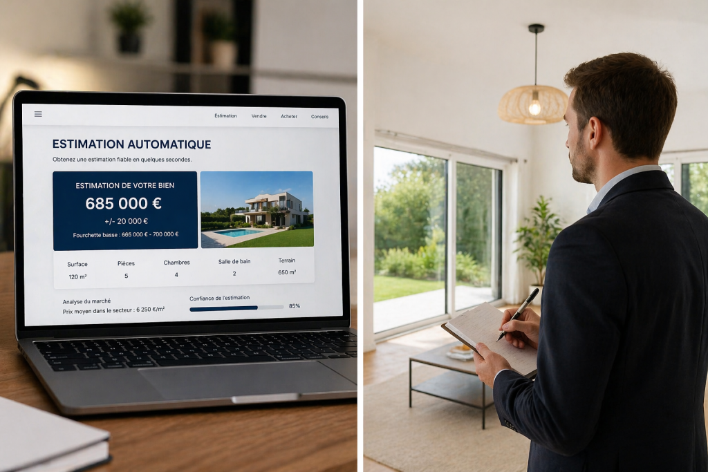 Estimation immobilière en ligne ou estimation sur place