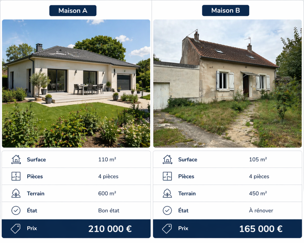 Comparatif estimation immobilière Gannat
